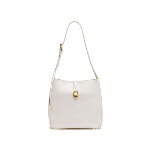 Staccato 2025 New Commuter Bucket Mother Bag Handbag Single Shoulder Bag Backpack X8210BX5 Fashion Trend Metal Decoration Soft Leather