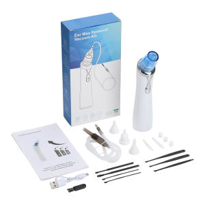 Hailicare | Baby Electric Nasal Aspirator with 3 Soft Silicone Tips Ear Cleaner 3 Suction Levels Nose Cleaner Nasal Congestion for Ear Nose
