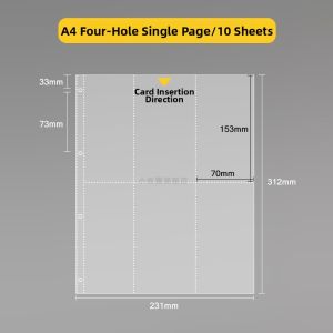 A4 Customizable 9-Slot or 4-Slot Thick Page Photo Album