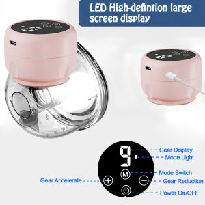 Portable Electric Breast Pump - Wearable Hands-Free Milk Extractor BPA-Free Comfort Collector for Breastfeeding Moms