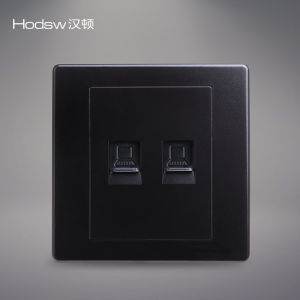 Black Vintage Brass Lever Switch Industrial Style 86 Type Creative Switch Socket Nordic American Loft Double Story Switch