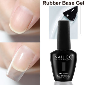 NAILCO 15ml 1 IN 2 Super Functional Rubber Base Gel Hema/TPO Free No Wipe Top Coat And Base Coat Transparent UV LED Cure Varnish