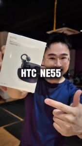 HTC NE55 AI Translating Earbuds Bluetooth 5.4 Low Latency Wireless Earbuds Clip-on Earbuds Translating Earbuds Hi-Fi Sound Noise Cancelling IPX4 Waterproof