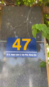 Biển số nhà Alu chữ nổi - Thiết Kế Theo Yêu Cầu