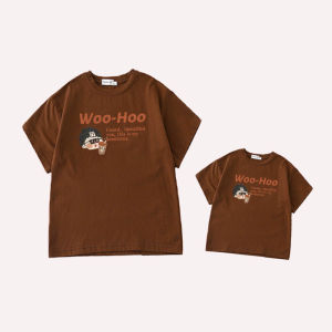 Bộ Áo Thun Cotton Mùa Hè Cho Gia Đình Đi Biển Bộ Ba Mảnh Cho Bố Mẹ Và Con Cái Cỡ Nhỏ Vừa Lớn Cỡ Lớn Cỡ XXL