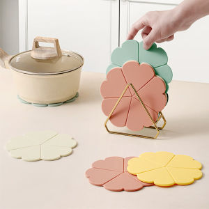 Thảm Bàn Ăn Bằng Silicon Chịu Nhiệt Độ Cao Thảm Cốc Chống Bỏng Thảm Chống Bỏng Cho Nồi Và Bát Đĩa Dùng Tại Nhà Thảm Tròn Kiểu Trung Quốc