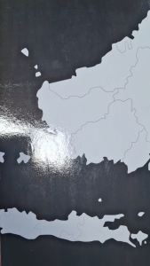Hiasan dinding peta indonesia 1set - Poster dinding aesthetic