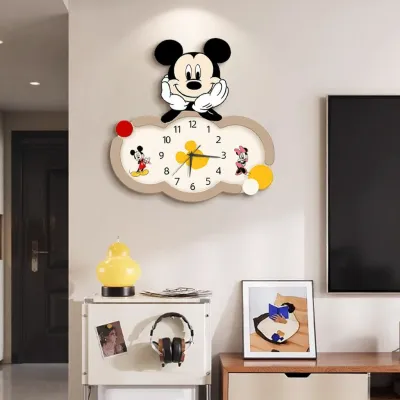 YIHUANYU | Silent Mickey Cartoon Wall Clock