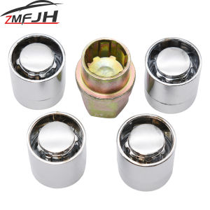 M12x1.5 Wheel Nuts Lock Anti Theft Steel Nuts For Toyota For Honda For Acura US 4+1 Tyre Chrome Socket Wheel Lug Nut Lock
