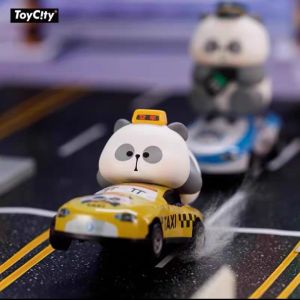 🇸🇬 Authentic Blind Box Toy City Mr. Pa Car of Easy Career Taxi Panda Figurine Display Figure