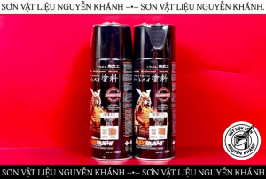 Sơn Xịt Samurai H255 Màu Đen Lấp Lánh 400ml – Sơn Xe Máy Nhựa Kim Loại Phụ Kiện Trang Trí