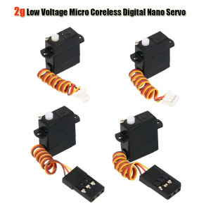 2g Low Voltage Micro Coreless Digital Nano Servo Plastic Mini JST 1.0/1.25mm Connector For RC Plane Car Truck Boat Toys Model