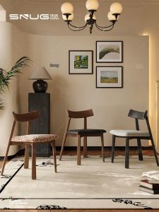 Scandinavian Vintage Soft Pad Dining Chair