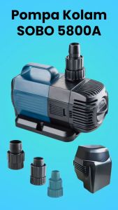 Pompa Air Kolam Submersible BO-5800A Low Watt 38W 5.2M 5800L/H untuk Akuarium dan Hidroponik