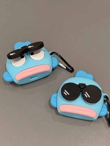 Cute 3D Sunglasses Design Silicone Protective Case for AirPods 1/2/Pro3 Gen Apple Earphone Soft Shell Yuehu 5 Anti-Fall
