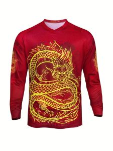 2025 Summer New Dragon Year Mountain Bike Riding Equipment Downhill Suit Men Long Sleeve Off-Road Motorcycle Top
