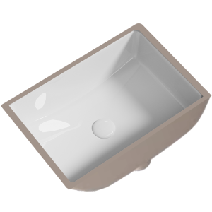 DXD | Large Capacity Narrow Edge Ceramic Undermount Basin