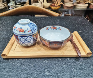 Japanese Style Ceramic Egg Cup with Lid Soup Bowl Dessert Water Egg Cup Tray Set Creative Cooking Utensils Dishwasher Safe