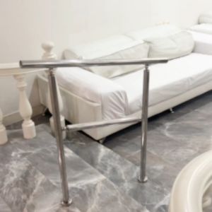 ราวบันได สีเงิน-สีดำ-สีทอง สแตนเลส 304 ยาว 92-137 ซม. ราวกั้น Winmax ราวกั้นบันไดทางลาด ราวบันไดท่อกลม ราวบันไดกลางแจ้ง by Primaboss 2