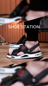 Shoe Station Sandal Slip On Gunung Pria Sporty Bahan karet EVA Ringan Empuk Nyaman