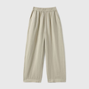 Breathable Flax Casual Wide Leg Pants