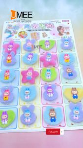 20Pcs Party Gift Hair Clip Characters Pad for Party Gift-Loot bag Filler
