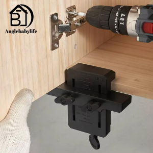 Anglebabylife Easy Install Cabinet Door Mounting Jig Cabinets Frame Clamp Household Hidden Door ABS Plastic Mounting Support Woodworking Tools