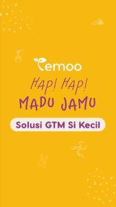 Temoo Hap Hap Madu Jamu 185 gr- Vitamin Penggemuk Badan Anak & Vitamin Otak Anak Cerdas Daya Ingat - Obat Nafsu Makan Gemuk Berat Badan Balita Suplemen Makanan