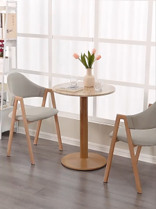 Spring Home ชุดโต๊ะพร้อมเก้าอี้ โต๊ะครัว 2 ที่นั่ง ใช้งานได้หลากหลาย สไตล์นอร์ดิก มินิมอลทันสมัย โต๊ะกลม นุ่มและสบายมาก แข็งแรง