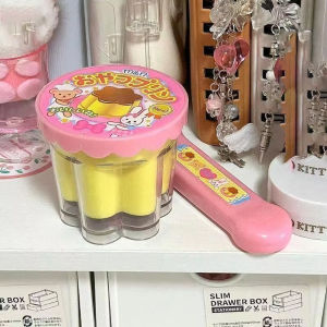 Food Feeding Pudding Cute Pink Jelly Strawberry Pudding Set Feeding Toy Desktop Ornament Ornaments Models For Kids Girls 2025