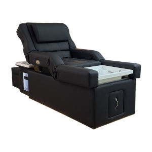 Electric Height Adjustable Sofa Bed Integrated Foot Bath Spa Center Pedicure Shop Foot Soaking Bed Modern Leather Beauty Bed