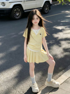 ZIRUIBABA | Summer School Style Athletic Wear Girls Short Sleeve Dress