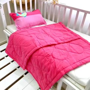 Bộ gối mền cho bé 1-5 tuổi cotton cara mềm thoáng mát thấm hút tốt hoạ tiết đắp hình dễ thương Tặng kèm túi