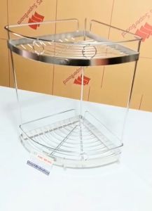 [HCM]Kệ góc 2 tầng inox đặc 100% ( đủ size)