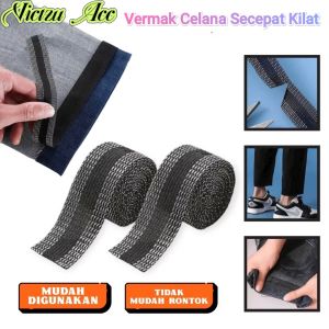 Pemendek Celana Tanpa Jahit 1Roll Panjang 1M Perlengkapan Menjahit Lem Jeans Self Adhesive