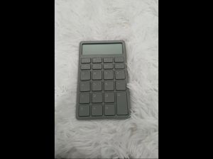 EATES เครื่องคิดเลขดิจิตอล 12 Digits ใส่ถ่านกระดุม รุ่น DC-101 ปุ่มขนาดใหญ่ ดีไซน์ Chocolate