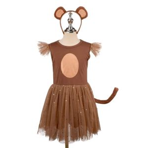 Cute Cartoon-Themed Dress for Toddlers 3pc Childrens Festival Party Outfit Festival Role-Play and Stage Performance Clothes