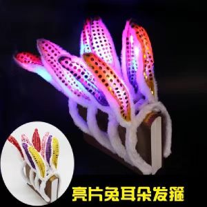 Festive Glowing Cinnamon Dog Headband Girls Creative Funny Hair Accessories Kurokos Uniform Plushie Photo Props Hairpins