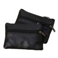 Men Women Card Coin Key Soft Holder Zip Leather Wallet Pouch Bag Purse Gift New Fashion Black Mini Coin Holders. 