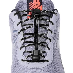 1Pair Shoelaces for Sneaker Elastic No Tie Shoe Laces Stretching Lock Lazy Laces Quick Rubber Shoelace Round Shoestrings