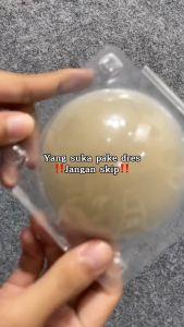 Ninabobo BR096 Bra Silikon Nipple Pad Wanita Invisible Silicone Penutup Puting Beha Tempel Payudara Tanpa Tali Bra Tape Cover Push Up Aksesoris Padding Strap