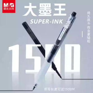 Morningshine 2621 Large Ink Core Quick Dry Neutral Pen Refill ST Head Click Type High Capacity 0.5mm for Exam Practice