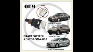 Honda CRV SWA Stream RN6 SMA Accord TAO Reverse Back Up Park lamp Brake Stop Light Switch (4 Pin)