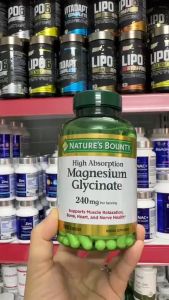 Viên Uống Bổ Sung Magiê Hỗ Trợ Cơ Bắp Xương Tim Và Thần Kinh Natures Bounty Magnesium Glycinate 240mg Hộp 60/120/180 Viên