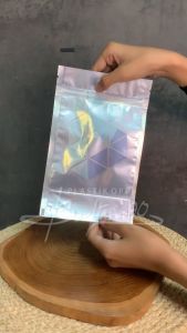 (50 PCS) Standing Pouch Aluminium 250GR / STANDING POUCH WINDOW METALIZE 14X22 CM / STP 14X22 CM