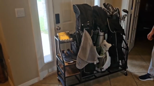 Golf Rack Organizer Golf Rod Storage Rack Golf Course Equipment Storage Rack Golf Club Equipment Accessories Storage Rack