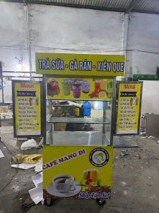 Xe cà phê nhỏ gọn giá sản xuất cơ khí Tân Ngọc Châu 0937272899