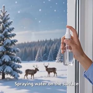 Santa Claus Snowman Window Stickers Christmas Glass Window Living Room Home Decoration Wallpaper Art Removable New Year Decals