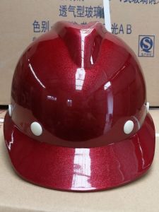 Thickened Glass Steel Blue Safety Hat Construction Site Male Model National Standard Adjustable ABS Material Protective Gear