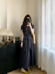 NIUVIES | Bộ Đầm Hoa Mùa Hè Dài Mới 2026